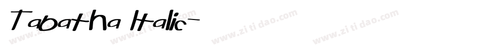 Tabatha Italic字体转换
